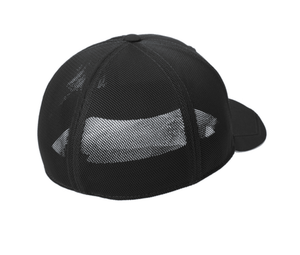 Custom Printed Apparel | Custom Hat - Black Sweat - Wicking Stretch Fit | Okemos Clay Target Team - Okemos Clay Target - 19202