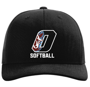 Custom Printed Apparel | Custom Hat - Black Trucker | Okemos Softball - OHS Softball - 19026