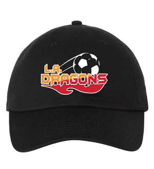 Custom Printed Apparel | Custom Hat - Black Unstructured Style | LA Dragons - LA Dragons - 19284