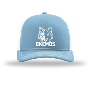 Custom Printed Apparel | Custom Hat - Blue Snapback Trucker | Kinawa Middle School - Kinawa - 19332