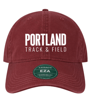 Custom Printed Apparel | Custom Hat - Cardinal Unstructured Style | Portland MS Track & Field - Portland MS T&F - 19117