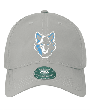 Custom Printed Apparel | Custom Hat - Grey Unstructured Adjustable Cool Fit | Okemos Public Montessori - OPM Spring - 19289