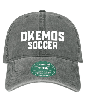 Custom Printed Apparel | Custom Hat - Grey Unstructured Twill | Okemos Girls Soccer - Okemos Soccer - 19319