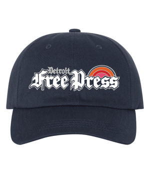 Custom Printed Apparel | Custom Hat - Navy | Detroit Free Press - Detroit Free Press - 19558