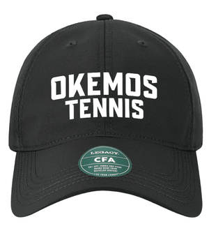 Custom Printed Apparel | Custom Performance Hat - Black | Okemos Tennis - Okemos Tennis - 19219