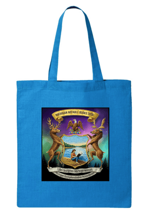 Custom Printed Apparel | Custom Tote Bag - Foundation's Design | Michigan Notable Books Apparel - MNB - 19271