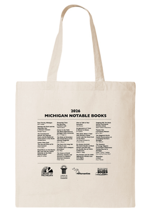 Custom Printed Apparel | Custom Tote Bag - Library's Design | Michigan Notable Books Apparel - MNB - 19271