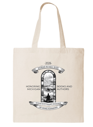 Custom Printed Apparel | Custom Tote Bag - Library's Design | Michigan Notable Books Apparel - MNB - 19271