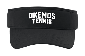 Custom Printed Apparel | Custom Visor - Black | Okemos Tennis - Okemos Tennis - 19219