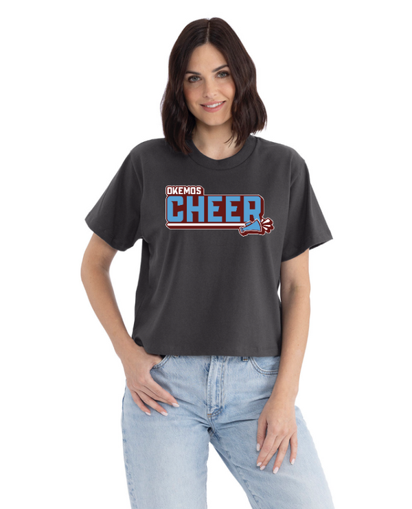 Okemos Cheer Winter 2024 - Women's Heavyweight Boxy T-Shirt