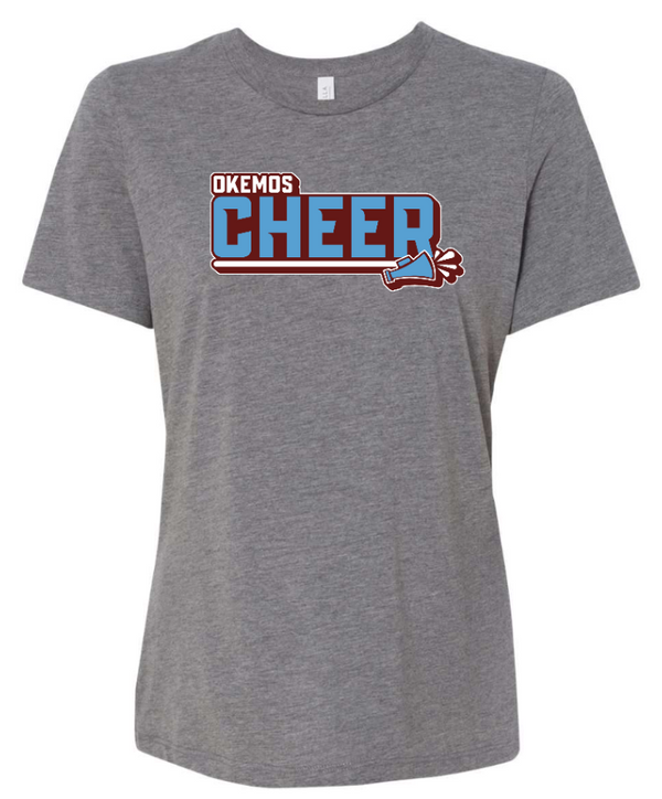 Okemos Cheer Winter 2024 -  Women's Relaxed Fit Triblend T-Shirt (PERSONALIZATION OPTIONAL)