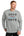 Okemos Woof Pack Crewneck Dark Grey Heather front view