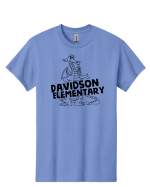 Custom Printed Apparel | Davidson Elementary - Adult Heavy Cotton T-Shirt "Davidson Elementary" Design - Davidson Elementary - 18150