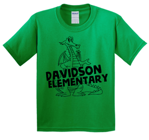 Custom Apparel - Screen Printing - Davidson Elementary School - Youth Cotton T-Shirt - Youth T-shirt - Davidson Elementary School - 14724