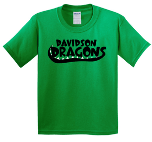 Custom Apparel - Screen Printing - Davidson Elementary School - Youth Dragons Cotton T-Shirt - Youth T-shirt - Davidson Elementary School - 14724