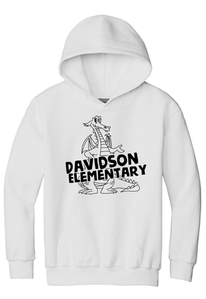 Custom Printed Apparel | Davidson Elementary - Youth Heavy Blend Hoodie "Davidson Elementary" Design - Davidson Elementary - 18150