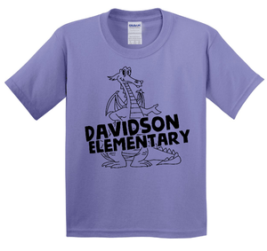 Custom Printed Apparel | Davidson Elementary - Youth Heavy Cotton T-Shirt "Davidson Elementary" Design - Davidson Elementary - 18150