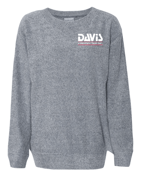 Custom Apparel - Screen Printing - Davis Construction - Women’s Cozy Pullover - Davis Construction - 15068