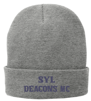 Custom Printed Apparel | Deacons MC 2025 - Adult Fleece Lined Knit Cap (Athletic Oxford or Royal) - Deacons MC Support - 18688