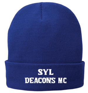 Custom Printed Apparel | Deacons MC 2025 - Adult Fleece Lined Knit Cap (Athletic Oxford or Royal) - Deacons MC Support - 18688
