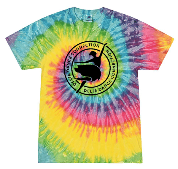 Custom Printed Apparel | Delta Dance Company - Youth Tie - Dye T-Shirt - Delta Dance Company - 18487