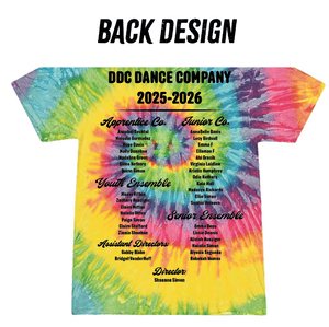Custom Printed Apparel | Delta Dance Company - Youth Tie - Dye T-Shirt - Delta Dance Company - 18487