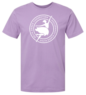 Custom Printed Apparel | Delta Dance Connection Fall 2025 - Adult T-Shirt Circle Design (MULTIPLE COLOR OPTIONS) - Delta Dance F25 - 18488