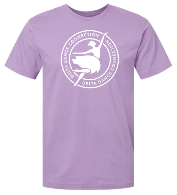 Custom Printed Apparel | Delta Dance Connection Fall 2025 - Adult T-Shirt Circle Design (MULTIPLE COLOR OPTIONS) - Delta Dance F25 - 18488