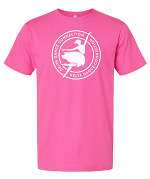 Custom Printed Apparel | Delta Dance Connection Fall 2025 - Adult T-Shirt Circle Design (MULTIPLE COLOR OPTIONS) - Delta Dance F25 - 18488