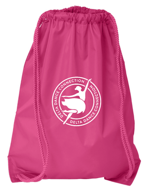Custom Printed Apparel | Delta Dance Connection Fall 2025 - Drawstring Bag Circle Design (MULTIPLE COLOR OPTIONS) - Delta Dance F25 - 18488
