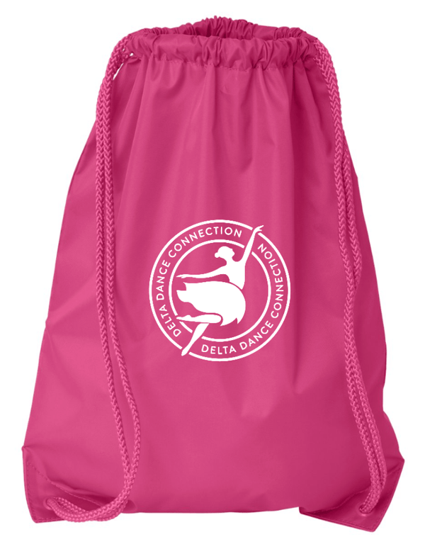 Custom Printed Apparel | Delta Dance Connection Fall 2025 - Drawstring Bag Circle Design (MULTIPLE COLOR OPTIONS) - Delta Dance F25 - 18488