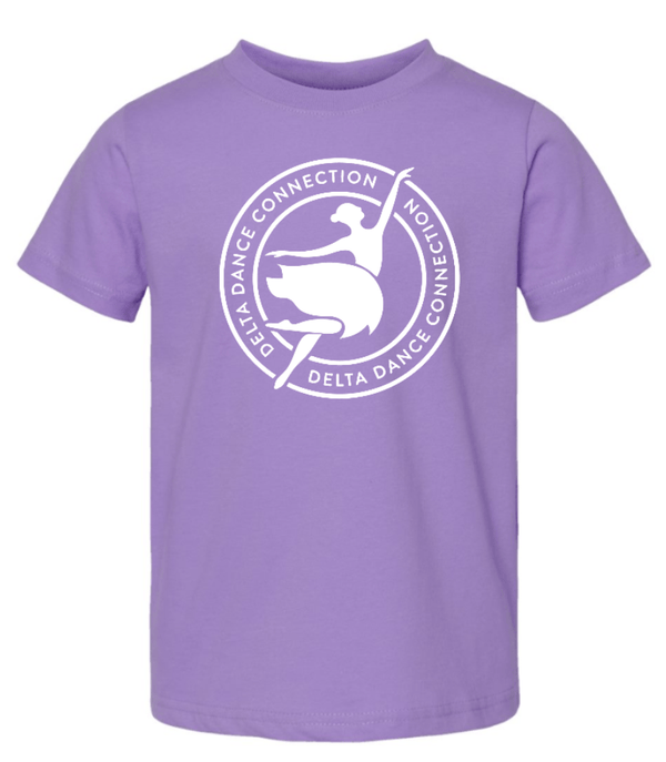 Custom Printed Apparel | Delta Dance Connection Fall 2025 - Toddler T-Shirt Circle Design (MULTIPLE COLOR OPTIONS) - Delta Dance F25 - 18488