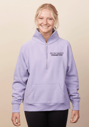 Custom Printed Apparel | Delta Dance Connection Fall 2025 - Women's Boxy Fleece Badge Text Design (MULTIPLE COLOR OPTIONS) - Delta Dance F25 - 18488