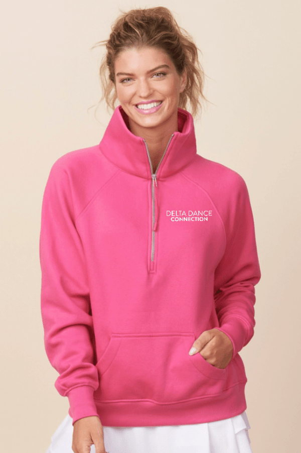 Custom Printed Apparel | Delta Dance Connection Fall 2025 - Women's Boxy Fleece Badge Text Design (MULTIPLE COLOR OPTIONS) - Delta Dance F25 - 18488