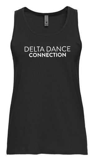 Custom Printed Apparel | Delta Dance Connection Fall 2025 - Women's Tanktop Text Design (Lavender/Black) - Delta Dance F25 - 18488