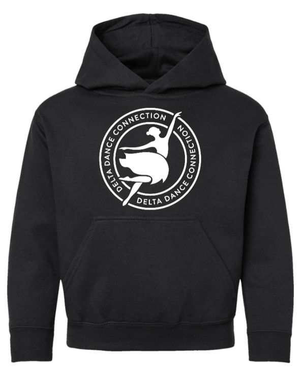Custom Printed Apparel | Delta Dance Connection Fall 2025 - Youth Hoodie Circle Design (MULTIPLE COLOR OPTIONS) - Delta Dance F25 - 18488