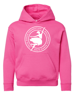Custom Printed Apparel | Delta Dance Connection Fall 2025 - Youth Hoodie Circle Design (MULTIPLE COLOR OPTIONS) - Delta Dance F25 - 18488