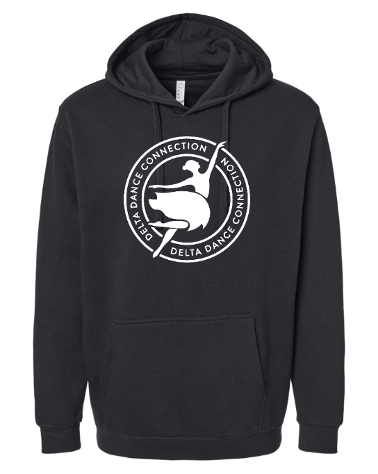 Custom Apparel - Screen Printing - Delta Dance Connection - Unisex Adult Circle Logo Hoodie (Saltwater / Black / Lavender / Black Leopard) - Delta Dance Connection - 16948