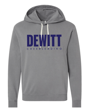 Custom Apparel - Screen Printing - DeWitt Jr. Panthers Competitive Cheer - Adult Unisex Comfort Colors Lightweight Hoodie - DeWitt Jr. Panthers Competitive Cheer - 17099