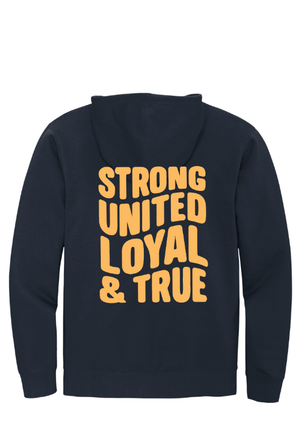 Custom Apparel - Screen Printing - DeWitt Jr. Panthers Competitive Cheer - Adult Unisex Fleece Full Zip Hoodie - DeWitt Jr. Panthers Competitive Cheer - 17099