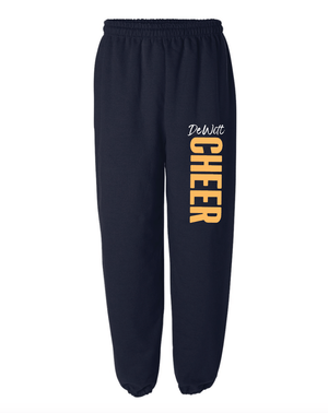 Custom Apparel - Screen Printing - DeWitt Jr. Panthers Competitive Cheer - Adult Unisex Sweatpants - DeWitt Jr. Panthers Competitive Cheer - 17099