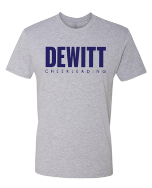 Custom Apparel - Screen Printing - DeWitt Jr. Panthers Competitive Cheer - Adult Unisex T-Shirt ~ Banana / Grey ~ - DeWitt Jr. Panthers Competitive Cheer - 17099