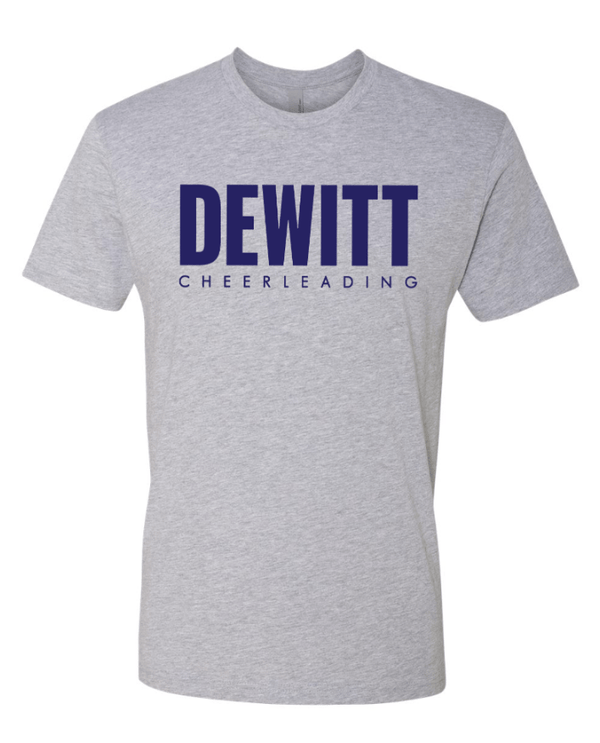 Custom Apparel - Screen Printing - DeWitt Jr. Panthers Competitive Cheer - Adult Unisex T-Shirt ~ Banana / Grey ~ - DeWitt Jr. Panthers Competitive Cheer - 17099