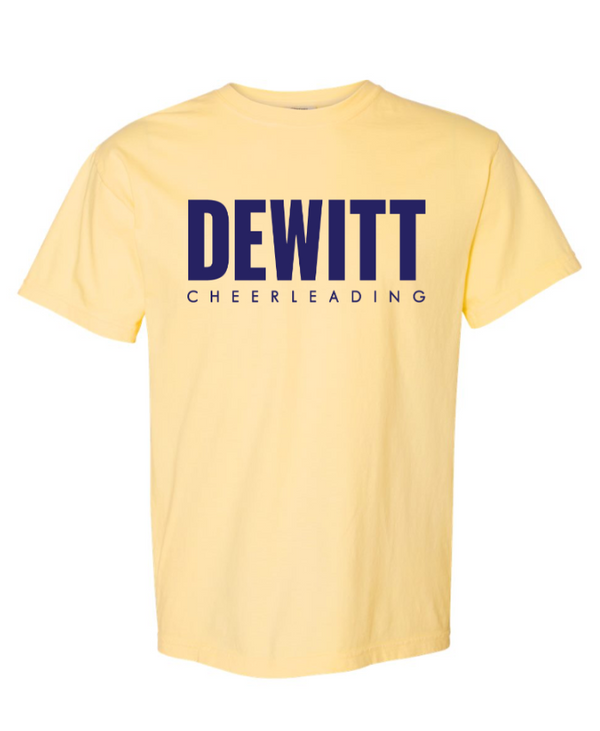 DeWitt Jr. Panthers Competitive Cheer - Adult Unisex Comfort Colors Heavyweight T-Shirt