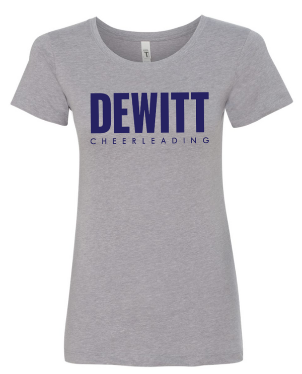 DeWitt Jr. Panthers Competitive Cheer - Women's Ideal T-Shirt  ~ Banana / Grey ~