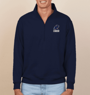 Custom Printed Apparel | DHS Competitive Cheer - Adult Unisex 1/2 Zip Sweatshirt - DHS Cheer - 18921