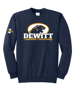 Custom Printed Apparel | DHS Competitive Cheer - Adult Unisex Crewneck Sweatshirt - DHS Cheer - 18921