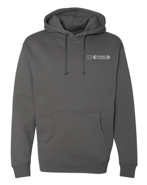 Custom Apparel - Screen Printing - Doghouse Gym + HD Strength & Fitness - Heavyweight Hoodie (HD Design) Multiple Colors Available - Doghouse Gym - 17274