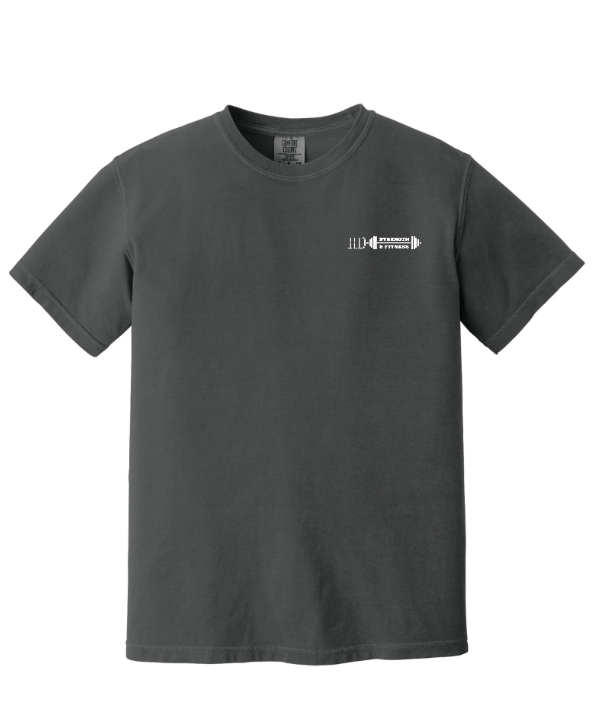 Custom Apparel - Screen Printing - Doghouse Gym + HD Strength & Fitness - Heavyweight T-Shirt (HD Design) - Doghouse Gym - 17274