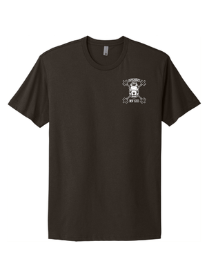 Custom Apparel - Screen Printing - Doghouse Gym + HD Strength & Fitness - Unisex T-Shirt *Dark Chocolate* - Doghouse Gym - 17274